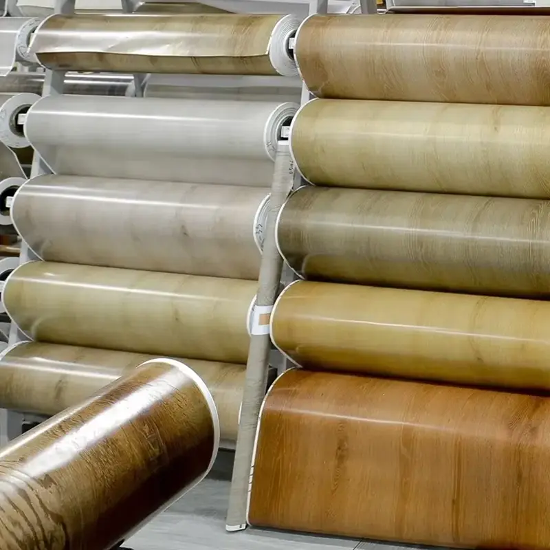 סרטי עיצוב צבע PVC למינציה על רצפות WPC